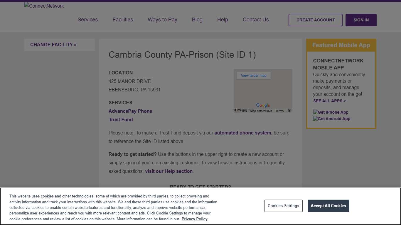 Cambria County PA-Prison ConnectNetwork